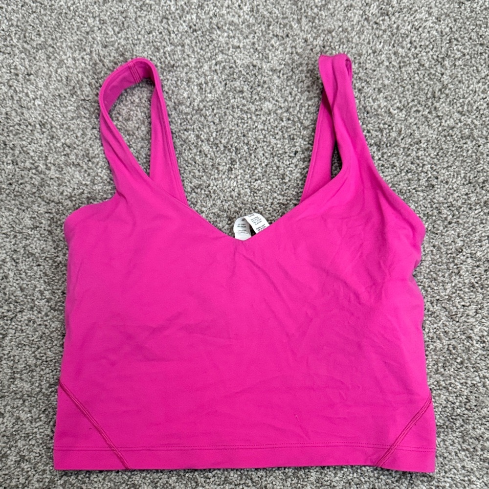lululemon athletica Fuchsia V-Neck Sports Bra tank top